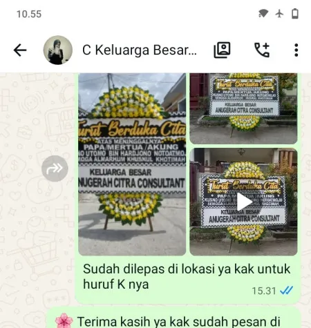 Pengiriman Papan Bunga Duka Gedung Pernikahan Jakarta Pusat