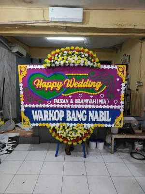 Papan Bunga di Gedung Pernikahan Jakarta Pusat