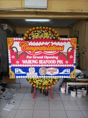 Papan Bunga di Gedung Pernikahan Jakarta Pusat