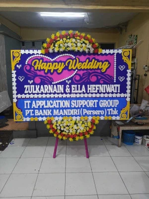 Papan Bunga di Gedung Pernikahan Jakarta Pusat