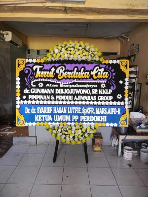 Papan Bunga di Gedung Pernikahan Jakarta Pusat